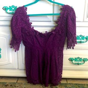 Gorgeous royal purple lace top